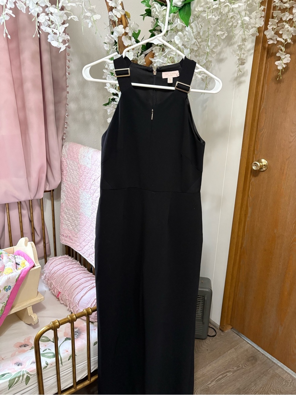 Ted Baker Black Wide-Strap Jumpsuit